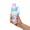 Glass Water Bottle 450ml - Strainer Cup for Herbs, Leak-Proof, BPA-Free, Easy-Grip Lid for Juice, Milk and Tea, Cute Design Cup Ideal for Outdoor & Indoor, GG-2538 (Pink, blue) - image 1