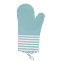 Silicone Oven Mitt, Heat-Resistant Non-Slip Kitchen Glove with Soft Cotton Lining for Cooking, Baking, Oven and BBQ, Washable, (Blue) - image 1