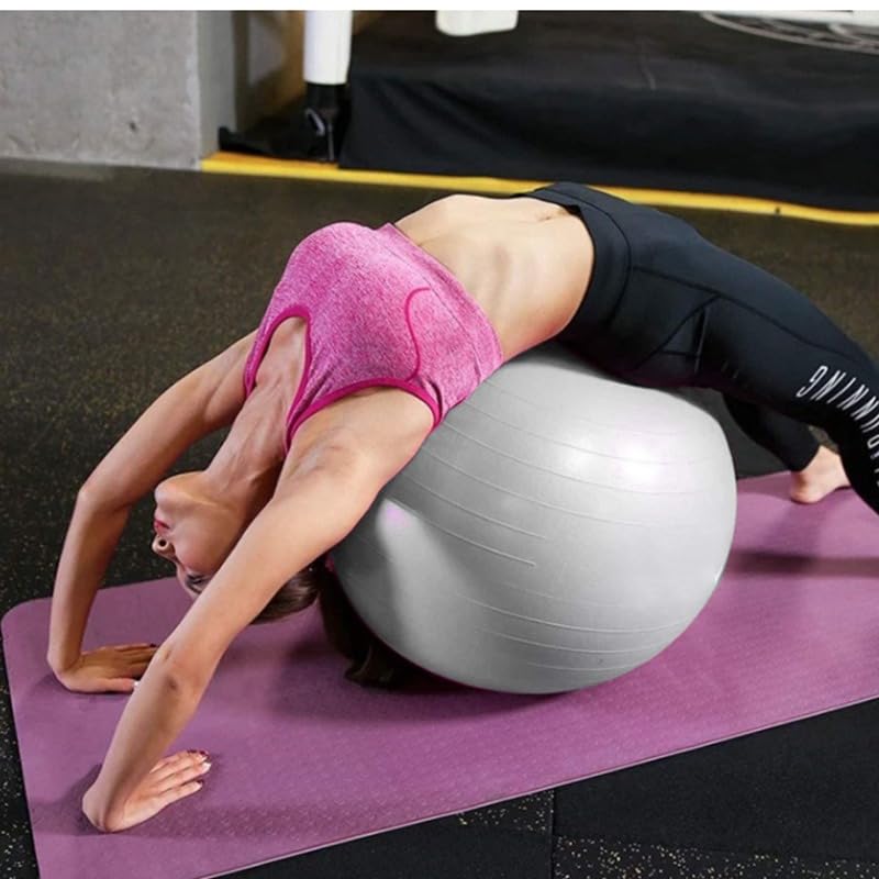 Exercise Ball Yoga Ball Gym Ball Fitness Ball (Grey) (65cm) - image 6