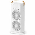 Desk Fan with Mist Spray, Portable USB Rechargeable Double Head Cooling Fan, 3 Speeds, Adjustable Angle and Remote Control for Home, Office and Travel, T-559 - image 1