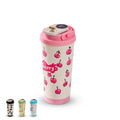 Travel Mug 500 ml, Vacuum Insulated Stainless Steel Coffee Cup with LED Temperature Display, Carry Handle and Leakproof Lid for Hot and Cold Drinks, Office, Car and Travel, F-1412 (Pink) - image 1