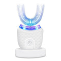 Toothbrush U-Shaped Automatic for Adults, 4 Cleaning Modes, 360° Mouthpiece, Ultrasonic Vibration, IPX7 Waterproof Oral Care Device, MY-116 (White) - image 1