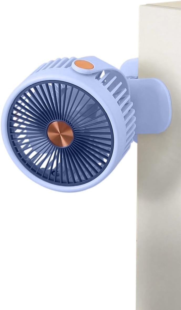 Mini Fan, USB Handheld and Desk Fan with 3 Speeds, 5W Portable Personal Cooling Fan with Stand for Home, Office, Study and Travel, ZB125 (Blue) - image 1
