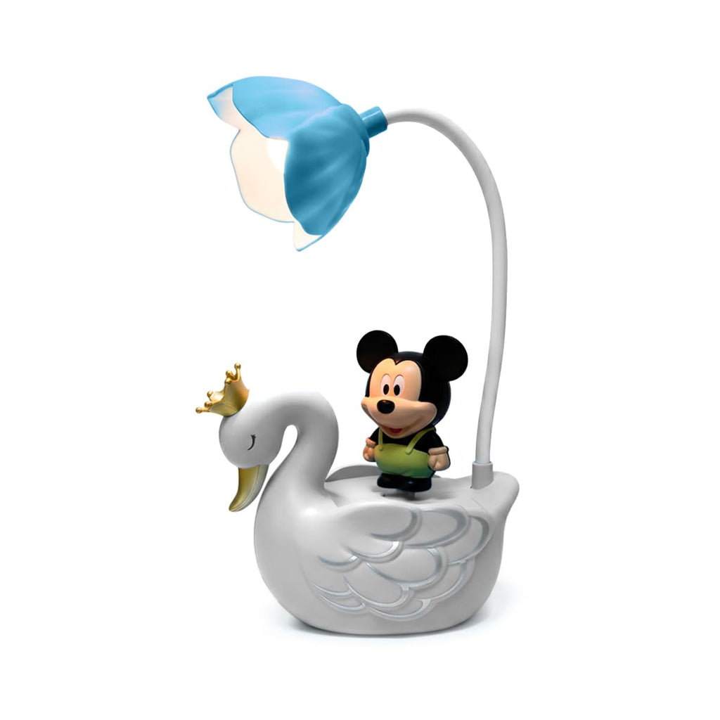 LED Desk Lamp, Adjustable Foldable Study Light with Power Switch, Multi-Angle Cartoon Design for Reading, Bedside, Home and Office (White) - image 1