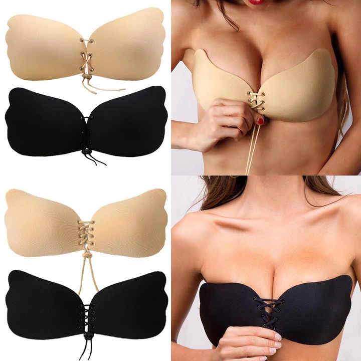 Invisible Bra for Women, Women Support Bra, Bra Push Up, Soft Bra for Women, Silicon Bra for Women, High Viscosity, Anti-Separation, Cleavage Enhancing (Black, C) - image 6