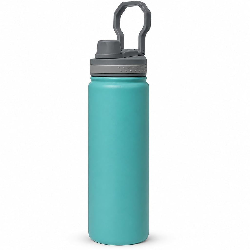 Water Bottle, Stainless Steel Vacuum Insulated Double Wall, Leak Proof Portable Lid, Sports for Hot & Cold Drinks, 530 ml, Bpa Free Travel Mug (Green) - image 1