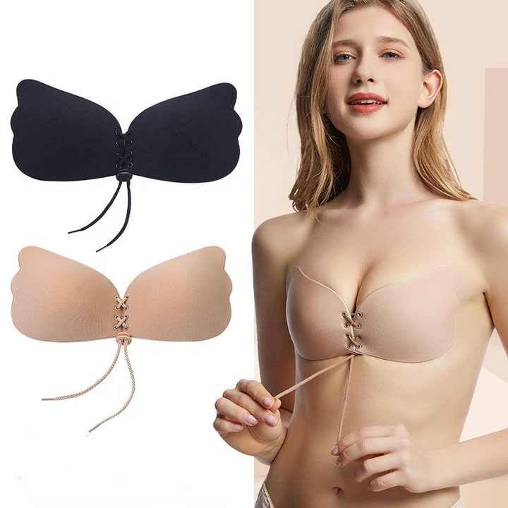 Invisible Bra for Women, Women Support Bra, Bra Push Up, Soft Bra for Women, Silicon Bra for Women, High Viscosity, Anti-Separation, Cleavage Enhancing (Black, C) - image 8