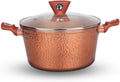 Granite Pan with Aluminum Base – Non-Stick Design for Healthy, Low-Fat Cooking, Easy-to-Clean with Eternal Coating, Durable and High-Quality Granite Casserole, Kitchen Gadgets (Copper, 28cm) - image 1