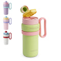 Travel Tumbler 900ml, Vacuum Insulated Stainless Steel Cup with Carry Handle and Straw Lid for Hot and Cold Drinks, Car, Office, Gym and Travel, F-1544 - image 1