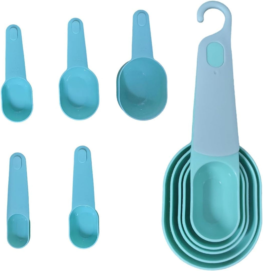 Measuring Cup Set 5 Piece BPA Free Plastic 30 60 80 125 250 ml Nesting Stackable for Dry Liquid Ingredients Kitchen Baking Cooking Tools Green - image 1