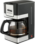 Coffee Maker 10-12 Cup, 800W Drip Coffee Machine with Glass Carafe, Permanent Filter, Non-Stick Warming Plate, Water Level Indicator and Illuminated Switch, KA3024 - image 1
