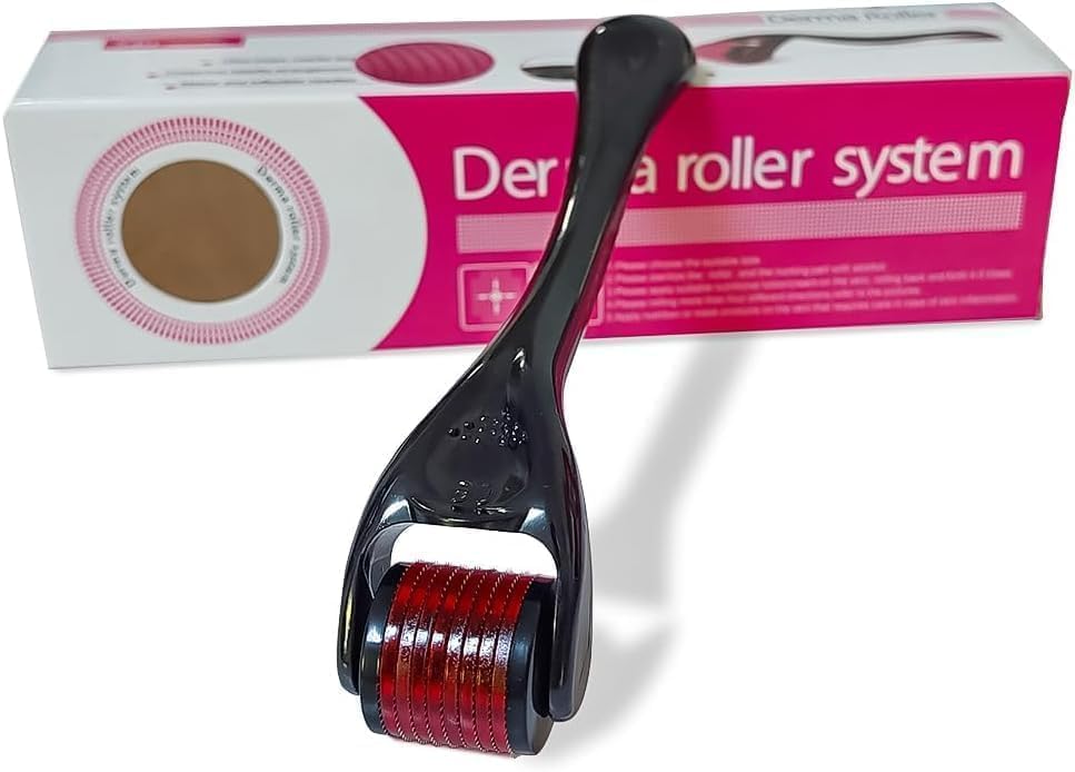 Derma Roller 540 Needle Micro Needling Skin Care Tool For Face Beard Hair Growth Anti Aging Wrinkle Fine Lines Skin Regeneration (1.5 mm) - image 1