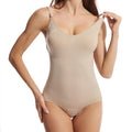 hanso Women’s Slimming Bodysuits Shapewear, Body Shaper Bodysuit for Women, Chest Pad Design, Stretch Knit Fabric, Crotch Opening, Waist & Hip Sculpting (Beige, XXL) - image 1