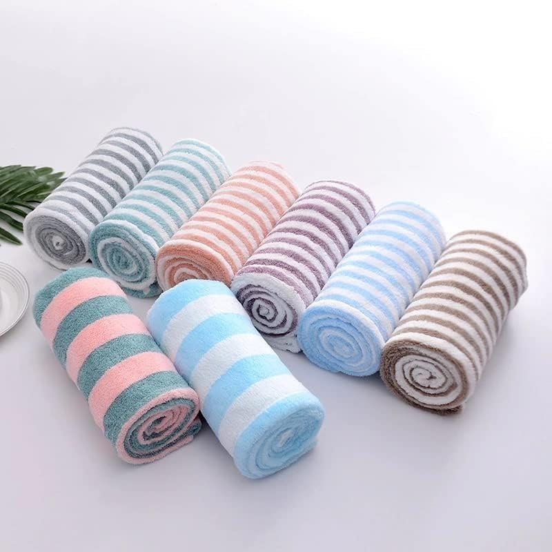 Microfiber Hair Towel Wrap for Women, Absorbent Quick-Dry Turban with Button Closure for Wet, Long and Curly Hair, Lightweight and Machine Washable, Multicolour - image 7