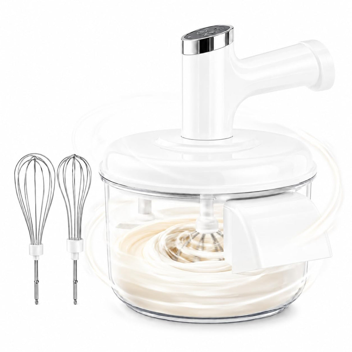 Vegetable Peeler and Egg Beater, 2-in-1 Multifunctional Kitchen Tool for Fruit Peeling, Whisking Eggs, Mixing Batter and Food Preparation, T-1280 - image 1