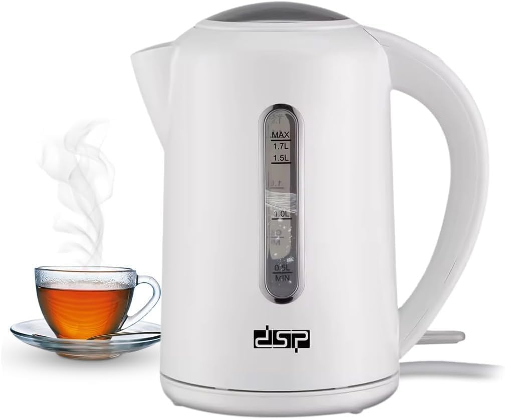 Electric Kettle 1.7 L, Stainless Steel Fast-Boil Water Boiler with Auto Shut-Off, Boil-Dry Protection and LED Indicator for Home, Kitchen and Office, KK1112 - image 1