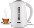 Electric Kettle 1.7 L, Stainless Steel Fast-Boil Water Boiler with Auto Shut-Off, Boil-Dry Protection and LED Indicator for Home, Kitchen and Office, KK1112 - image 1