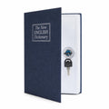 Book Safe with Lock and 2 Keys, Hidden Safe Lock Box, Metal Dictionary Diversion Safe for Cash, Jewelry, Passport and Valuables, 24 x 15.5 x 5.5 cm (Blue) - image 1