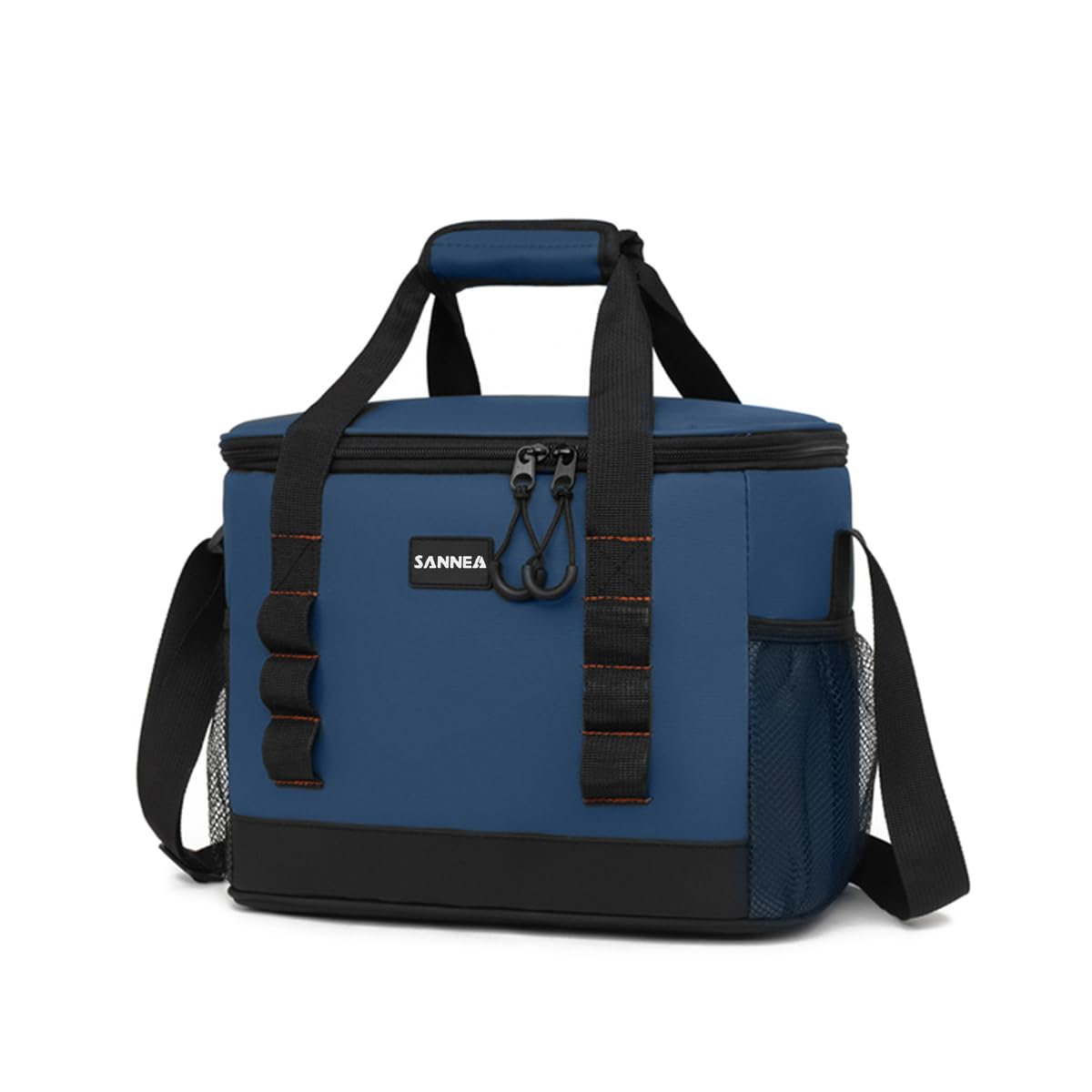 Insulated Lunch Bag 12L, Large Thermal Cooler Tote with Leak-Resistant Lining for Hot and Cold Meals, Reusable Lunch Box Carrier for Work, School, Picnic and Travel, BB-565, Blue - image 1