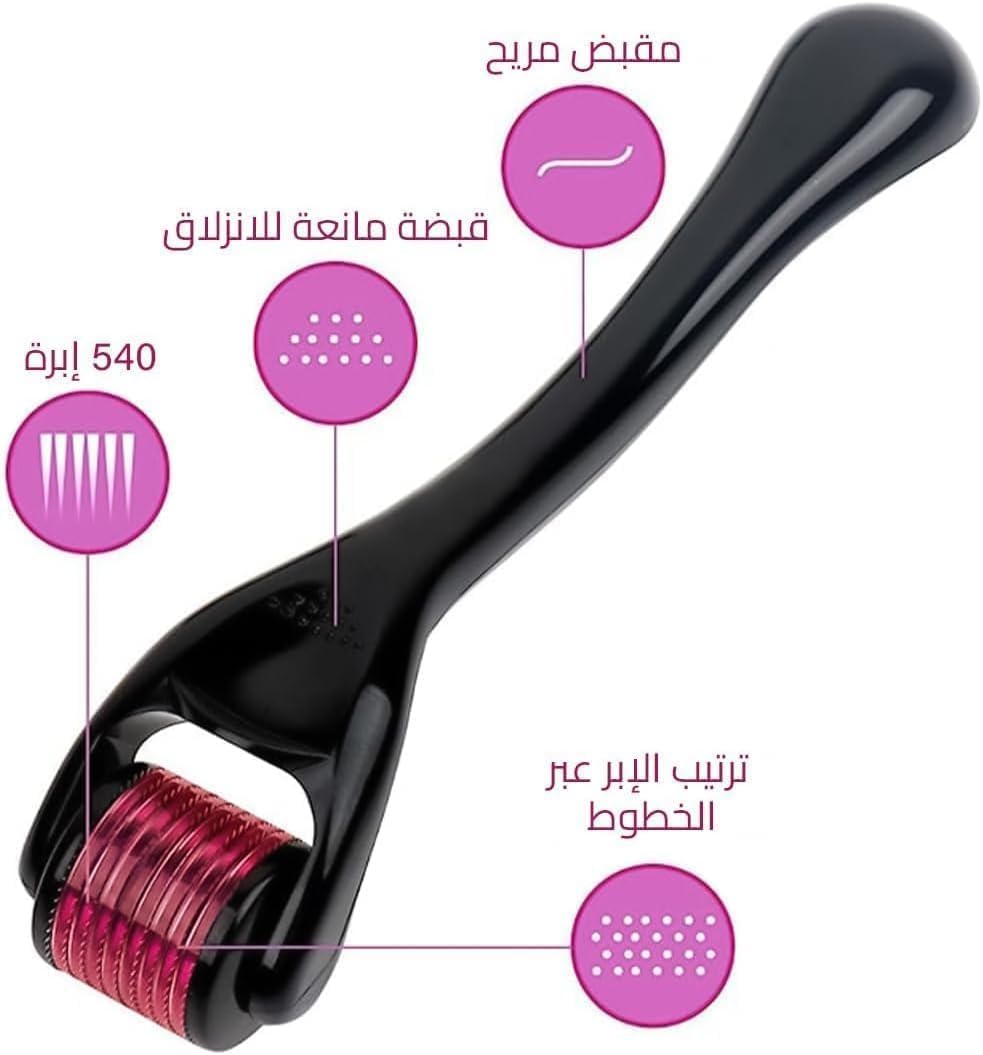 Derma Roller 540 Needle Micro Needling Skin Care Tool For Face Beard Hair Growth Anti Aging Wrinkle Fine Lines Skin Regeneration (1.5 mm) - image 2