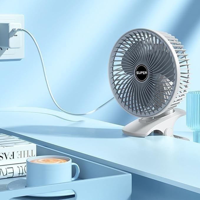 Desk Fan Usb Mini Fan 4 In 1 Clip On And Handheld Portable Fan 1 Speed 360° Rotating Quiet Desktop Cooling Usb Powered Energy Saving For Home Office Travel - image 6