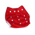 Cloth Diaper Adjustable Reusable Washable Pocket Nappy Cotton for Babies Infants Toddlers 0-3 Years Soft Baby Nappy Red - image 1
