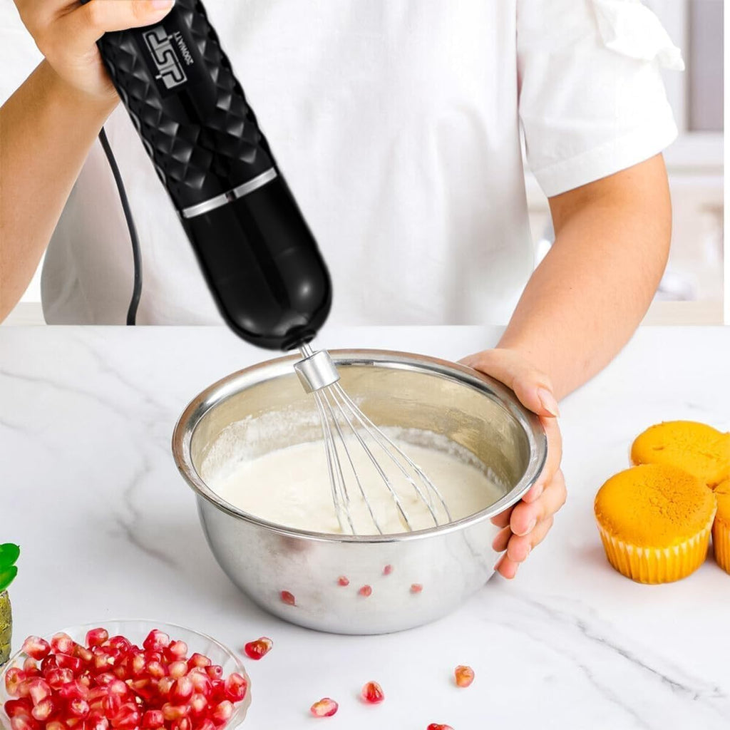 Hand Blender 4 in 1, 200W Immersion Blender with 500ml Chopper, Egg Whisk, 700ml Measuring Cup, Titanium-Coated Blades, Variable Speed and Turbo, KM1143 - image 7