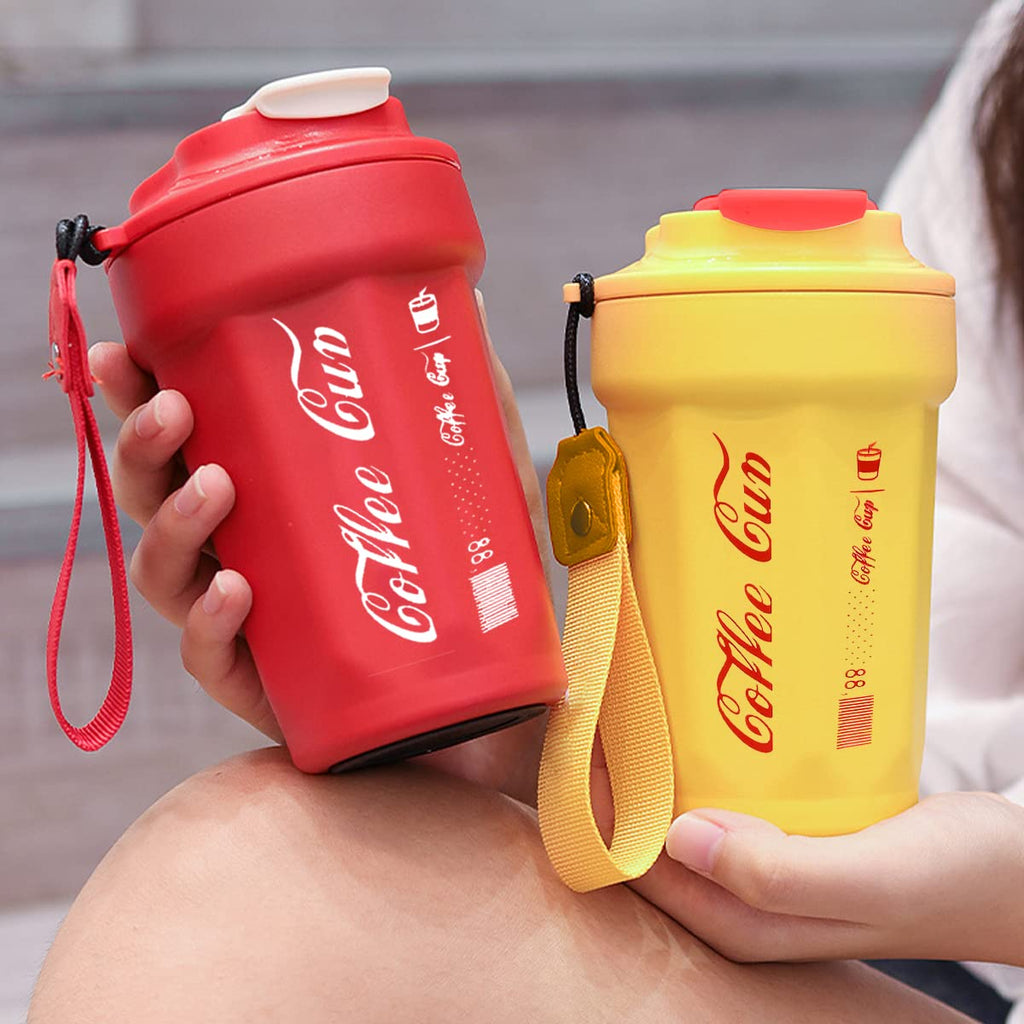 Insulated Travel Mug 380ml – Stainless Steel Thermal Coffee Tumbler with Leakproof Lid, Double-Wall Vacuum, Keeps Drinks Hot & Cold, for Hot & Iced Coffee (Red) - image 6