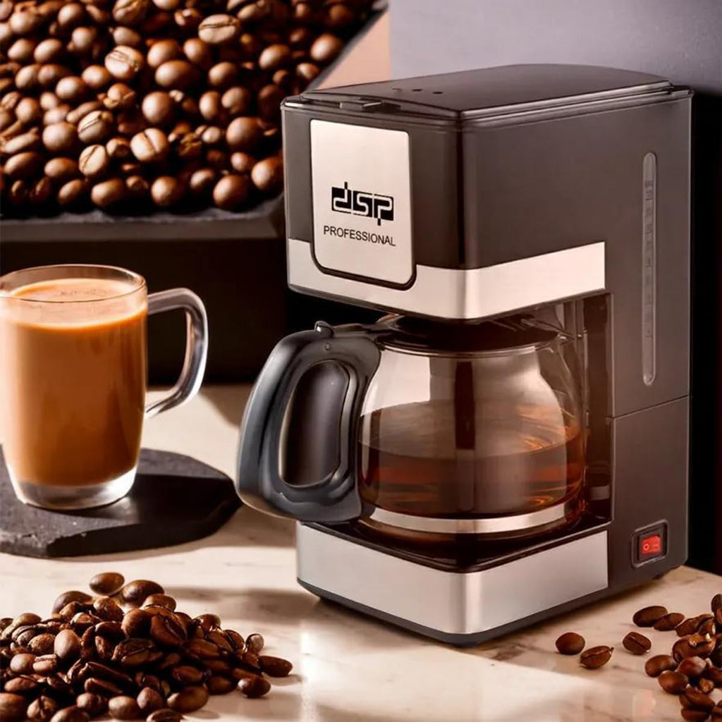 Coffee Maker 10-12 Cup, 800W Drip Coffee Machine with Glass Carafe, Permanent Filter, Non-Stick Warming Plate, Water Level Indicator and Illuminated Switch, KA3024 - image 6
