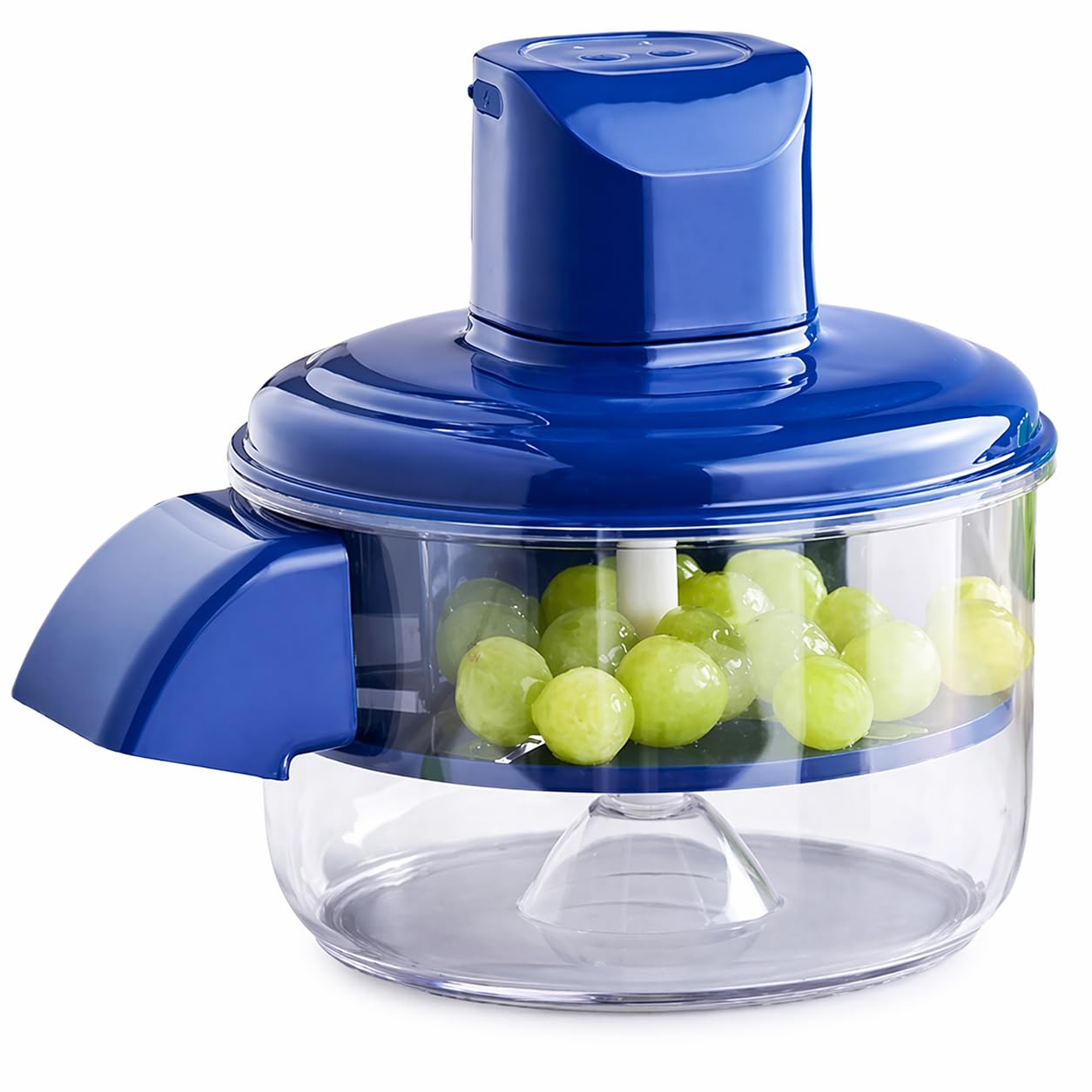 Automatic Fruit Peeler, 5 Stainless Steel Blades Peeling Machine with Compact ABS Body for Garlic, Small Fruits and Vegetables, Kitchen Meal Preparation - image 1