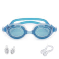 Swimming Goggles with Hypoallergenic Silicone, Shatter-Resistant Lenses and Adjustable Strap for Pool, Beach, Training and Recreational Swimming, SB-380, Light Blue - image 1