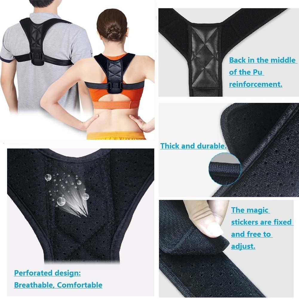 Back Brace Posture Corrector, Back Support, Compression Vest, Adjustable Shoulder Strap for Women and Men, Breathable Belt for Improved Posture and Pain Relief, JQ-2034 (X-Large) - image 3
