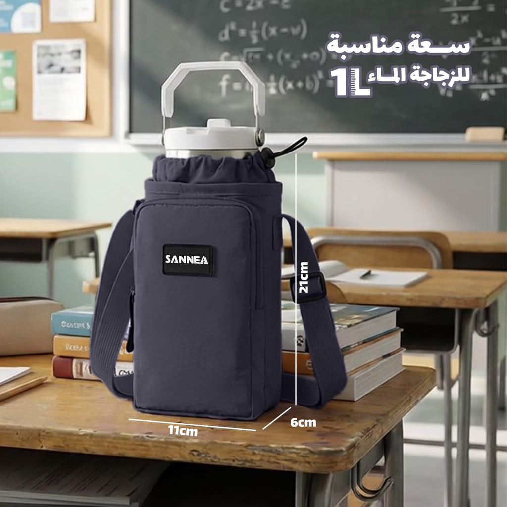 Insulated Lunch Bag 1L Thermal Cooler Tote, Waterproof Leakproof Small Lunch Box Bag for Work School Travel Picnic, BB-533 (Grey) - image 3