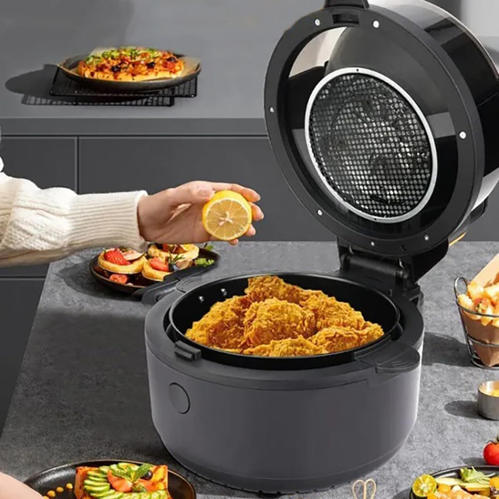 Air Fryer 5.5 L Digital Oilless Fryer, 1350 W Hot Air Cooker with 360° Thermal Cycle, Adjustable Temperature, Auto Timer Shut Off, 3-Piece Accessories Set, KB-2122 - image 6