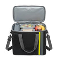 Insulated Lunch Bag 22L, Large Thermal Cooler Tote with Leak-Resistant Lining for Hot and Cold Food, Reusable Meal Bag for Work, School, Picnic and Travel, BB-571 (Black/Yellow) - image 1