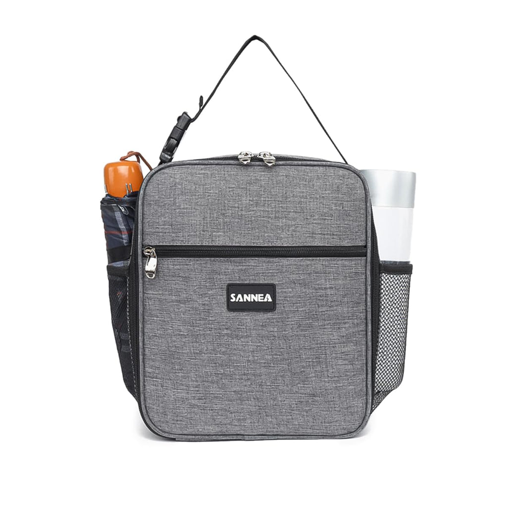 Insulated Lunch Bag 7L, Thermal Cooler Tote with Leak-Resistant Lining for Hot and Cold Food, Reusable Meal Carrier for Work, School, Picnic, Commute and Travel, BB-543 (Grey) - image 1