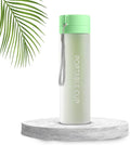 Water Bottle 800ml, BPA-Free Sports Bottle with Built-In Tea Infuser and Easy-Clean Round Design for Gym, Running, Cycling, Travel and Outdoor Activities, Green - image 1