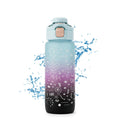 Water Bottle 800ml with Carry Handle, BPA-Free Plastic Sports Bottle, Leak-Resistant Locking Lid, Portable Drinking Bottle for Gym, Travel, School and Outdoor Use, FL-1266, Blue - image 1