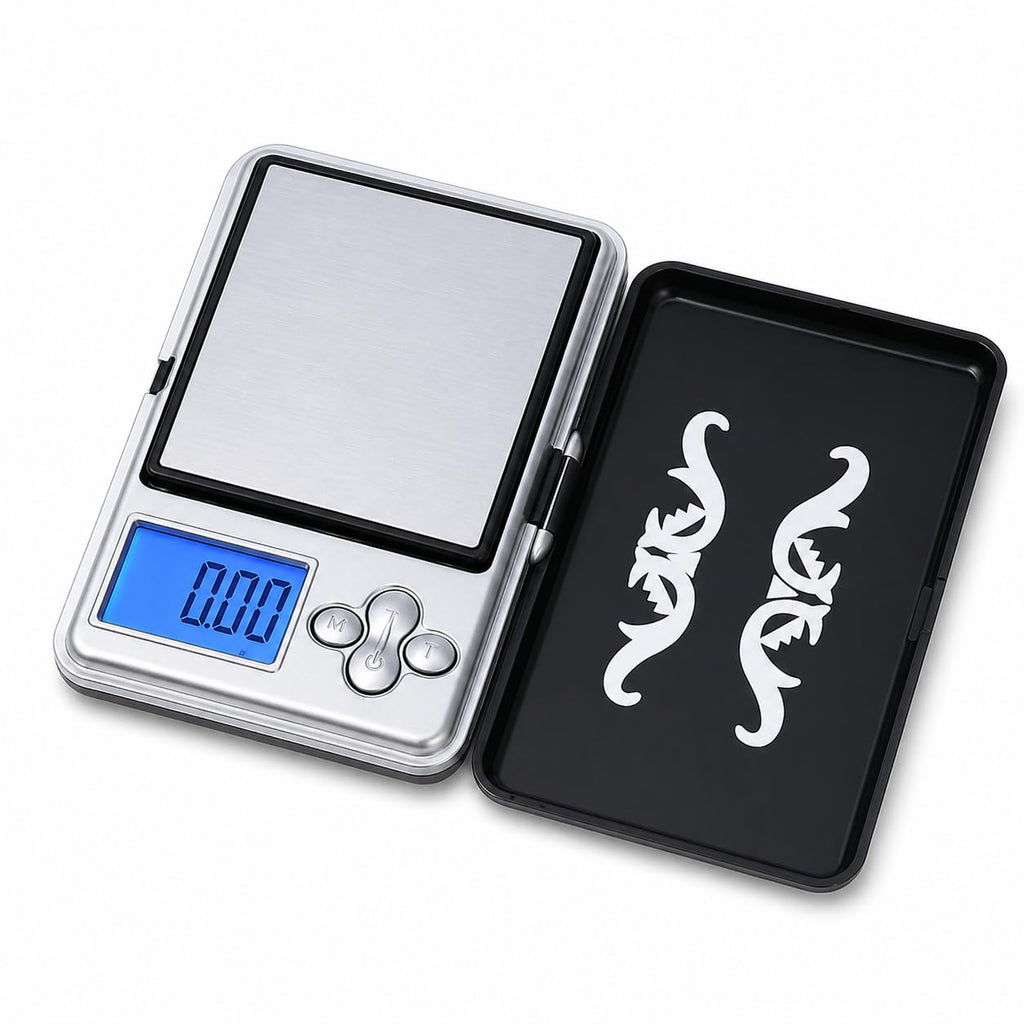 Digital Pocket Scale 200g x 0.01g, Mini Precision Jewelry Scale with LED Display for Gold, Silver, Diamonds, Coins and Small Items, Black and Silver - image 1