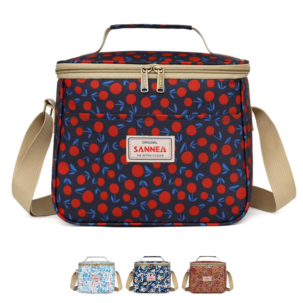hanso Cooler Bag, Lunch Bag 7.5L, Thermal Lunch Box Tote, Leakproof Waterproof Cooler Bag for Hot and Cold Food, Reusable Meal Storage for Work, School, Travel and Picnic, BB-548 (Cherry) - image 1