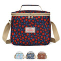 hanso Cooler Bag, Lunch Bag 7.5L, Thermal Lunch Box Tote, Leakproof Waterproof Cooler Bag for Hot and Cold Food, Reusable Meal Storage for Work, School, Travel and Picnic, BB-548 (Cherry) - image 1