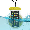 Waterproof Phone Pouch, Touchscreen Dry Bag for Smartphones up to 7 Inches with Neoprene Body and Carry Strap for Swimming, Beach, Pool and Travel, Bat Design - image 1