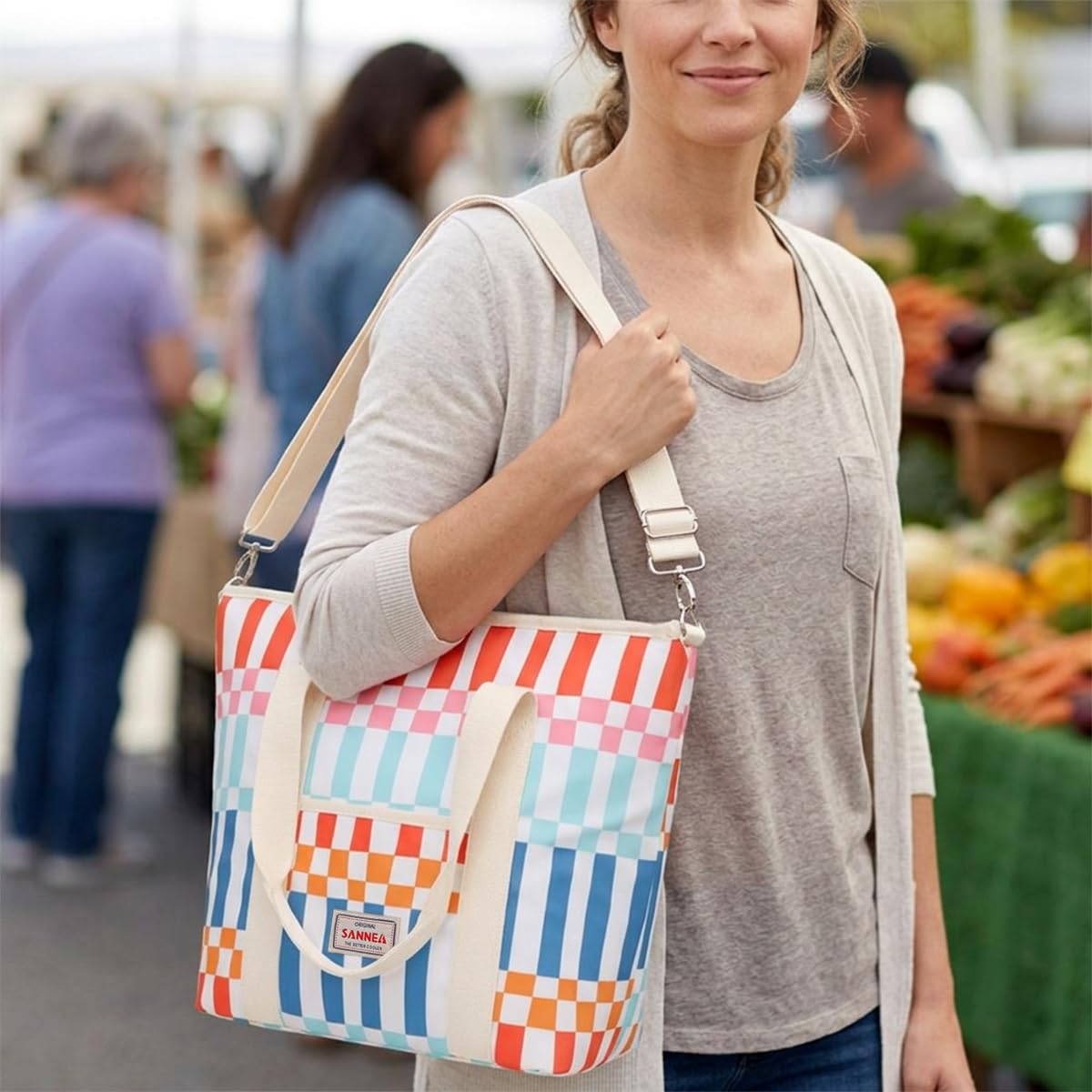 Insulated Lunch Bag 29 L, Thermal Cooler Tote for Hot and Cold Food, Water Resistant, Leak Resistant Lining, Large Lunch Box Carrier for Work, School, Picnic, Travel, hanso, BB-551 - image 6