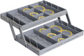 Drawer Organizer 2 Tier Folding Storage Drawers for Makeup and Jewelry, Desktop Desk Organizer for Office Supplies, Smart Space Saver for Kitchen Counter and Vanity - image 1