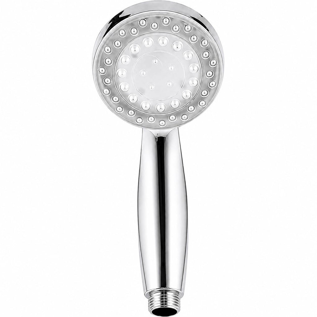 Handheld Shower Head with LED Color-Changing Light, High-Pressure Water-Powered Detachable Bathroom Sprayer for Home Spa Use, B-208 - image 1