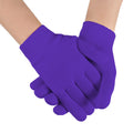 Moisturizing Spa Gel Gloves with Jojoba, Olive Oil and Vitamin E, Soften Dry Hands in 20 Minutes, One Size Fits All, Reusable (Purple) - image 1