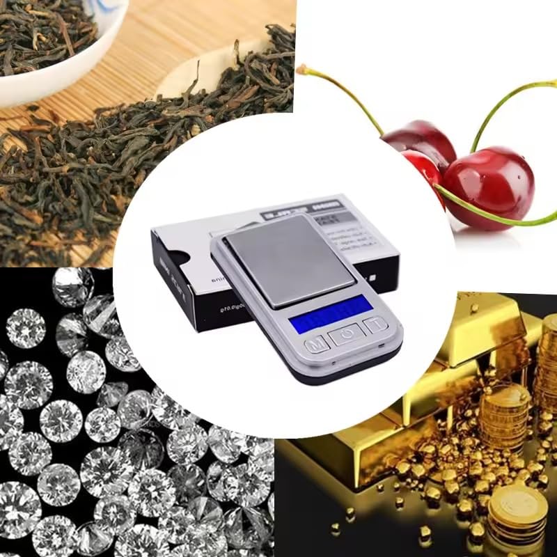 Digital Pocket Scale 200g x 0.01g, Mini Precision Jewelry Scale with LED Display and Protective Cover for Gold, Silver, Diamonds, Coins and Small Items, Black and Silver - image 6
