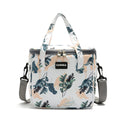 Lunch Bag 7 L, Insulated Thermal Cooler Tote, Waterproof Leakproof Reusable Food Carrier for Hot and Cold Meals, Work, School, Picnic and Travel, BB-547 (Tropical Leaves) - image 1