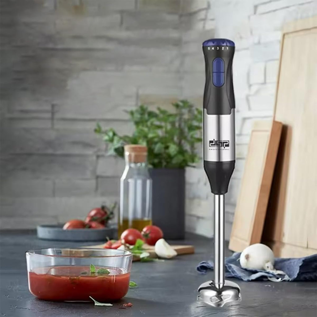 Hand Blender 4 in 1, 200W Immersion Blender with Chopper, Whisk and 500ml Beaker, Turbo Variable Speed, Stainless Steel Blades, Detachable Easy-Clean Attachments, KM1092, Black - image 6