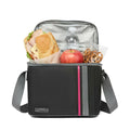 Insulated Lunch Bag 6L, Compact Thermal Cooler Tote with Leak-Resistant Lining, Reusable Food and Drink Carrier for Work, School, University, Travel and Picnic, BB-568, Black & Pink - image 1